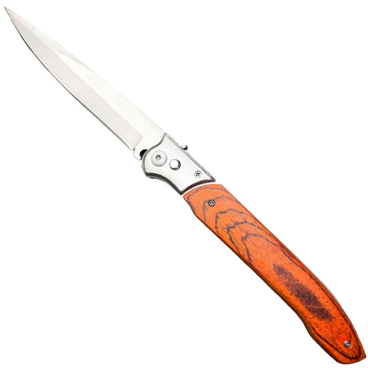 Automata kés Stilleto pengével, 31 cm, fekete