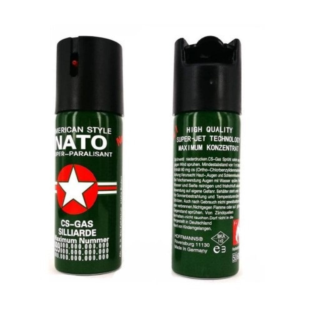 Spray Lacrimogen NATO 60ml, husa inclusa