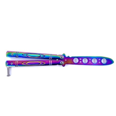 Briceag Fara Tais Butterfly Balisong Saturn CS:GO Pentru Antrenament, 22 Cm, Fade