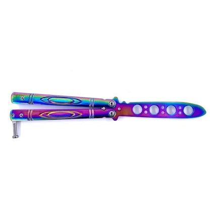 Briceag Fara Tais Butterfly Balisong Saturn CS:GO Pentru Antrenament, 22 Cm, Fade