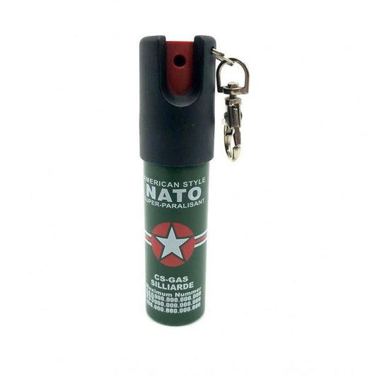 NATO Tear Spray, kulcstartó típusú, 20 ml-es diszpergáló sugár